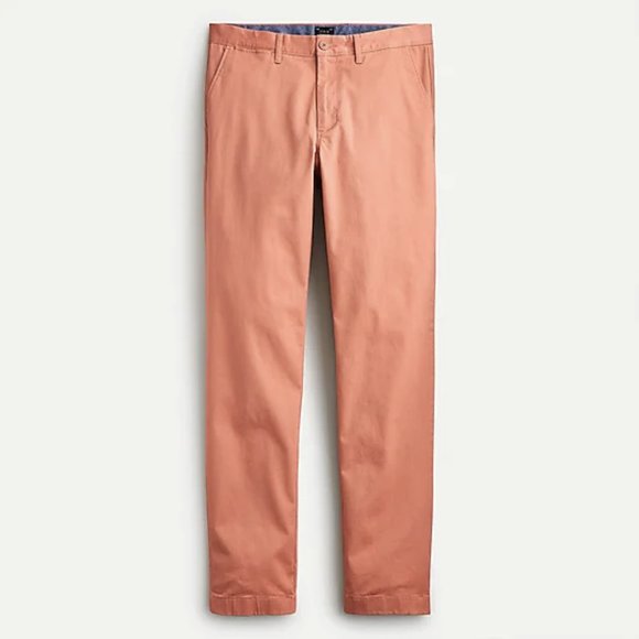 NWT J Crew 770 Straight Fit Stretch Chino Pants in Dusty Salmon Orange - Picture 1 of 2